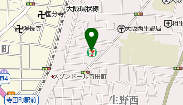 セブンイレブン 大阪生野西1丁目店の地図画像