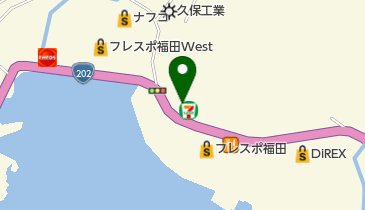 セブンイレブン 長崎小浦町店の地図画像