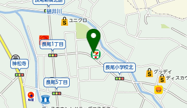 セブンイレブン 福岡長尾1丁目店の地図画像