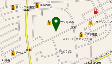 セブン銀行 ゆめタウン 光の森 共同出張所の地図画像