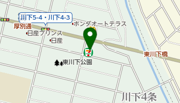 セブンイレブン 札幌川下4条店の地図画像