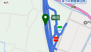 セブン銀行 長野自動車道 梓川サービスエリア 上り 共同出張所の地図画像