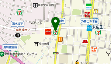セブンイレブン 外神田2丁目妻恋坂店の地図画像
