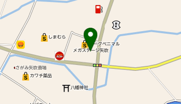 セブン銀行 ヨークベニマル メガステージ矢吹店 共同出張所の地図画像