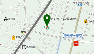 セブンイレブン 草加谷塚1丁目店の地図画像