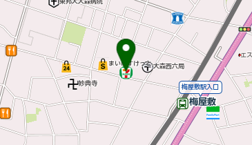 セブンイレブン 大田区大森西6丁目店の地図画像
