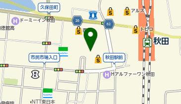セブンイレブン フォンテ秋田店の地図画像