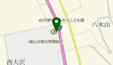 セブンイレブン 富山西大沢店の地図画像