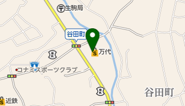 セブン銀行 万代 生駒店 共同出張所の地図画像