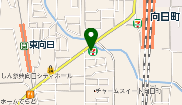 セブンイレブン 向日東田中瀬店の地図画像