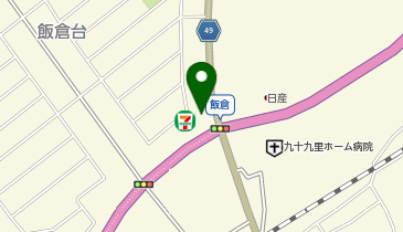 セブンイレブン 八日市場飯倉店の地図画像