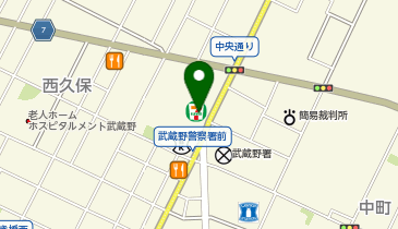 セブンイレブン 三鷹中央通り店の地図画像