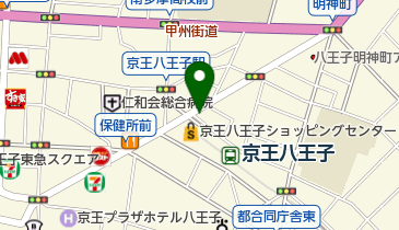 セブン銀行 多摩信用金庫 京王八王子駅前出張所 共同出張所の地図画像