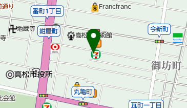 セブンイレブン 高松丸亀町店の地図画像
