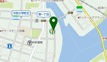 セブンイレブン 中央区湊1丁目店の地図画像