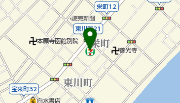 セブンイレブン 函館東川町店の地図画像
