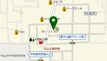 セブンイレブン 松山問屋町店の地図画像