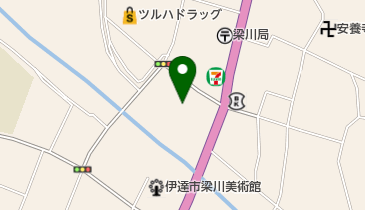 セブン銀行 ヨークベニマル 梁川店 共同出張所の地図画像