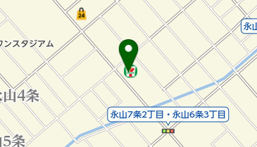 セブンイレブン 旭川永山6条店の地図画像