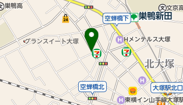 セブンイレブン 豊島北大塚3丁目店の地図画像
