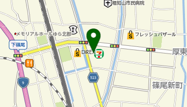 セブンイレブン 福知山市民病院南店の地図画像