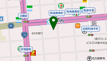 セブンイレブン 名古屋センタービル店の地図画像