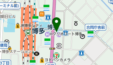 セブンイレブン 都ホテル博多店の地図画像