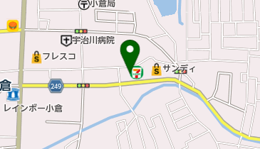 セブンイレブン 宇治小倉天王店の地図画像