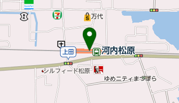 セブン銀行 近鉄電車 河内松原駅 共同出張所の地図画像