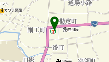 セブンイレブン 白河天神町店の地図画像