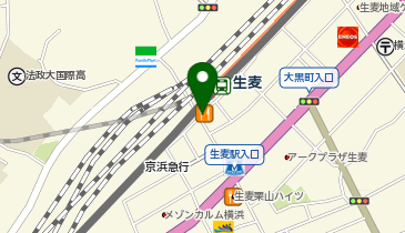 セブンイレブン 横浜京急生麦駅前店の地図画像