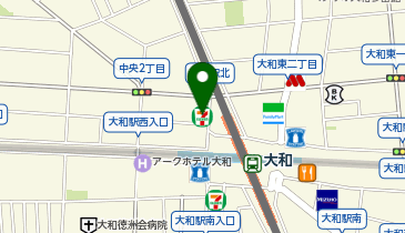 セブンイレブン 大和駅西店の地図画像