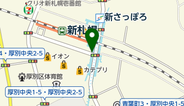 セブン銀行 札幌市営地下鉄 東西線 新さっぽろ駅 共同出張所の地図画像