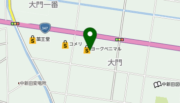 セブン銀行 ヨークベニマル 中新田店 共同出張所の地図画像