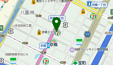 セブンイレブン DR東京京橋ロイネット店の地図画像