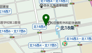 セブン銀行 札幌市営地下鉄 南北線 北18条駅 共同出張所の地図画像