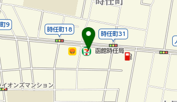 セブンイレブン 函館時任町店の地図画像