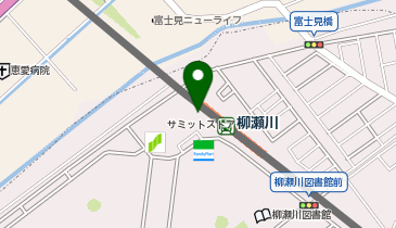 セブン銀行 東武鉄道 東上線 柳瀬川駅 共同出張所の地図画像