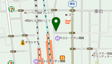 セブンイレブン 高崎東町店の地図画像