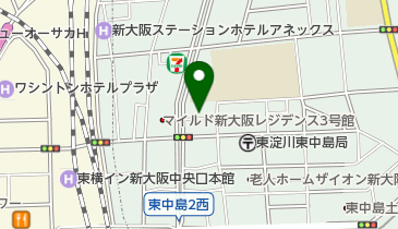 セブンイレブン 大阪東中島3丁目店の地図画像
