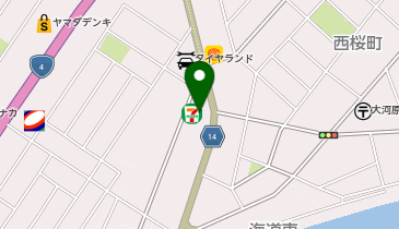 セブンイレブン 大河原西桜町店の地図画像
