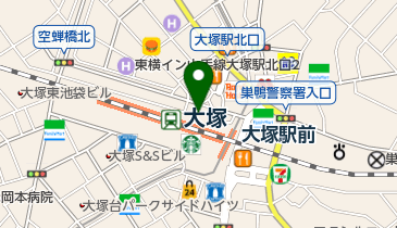 セブンイレブン 大塚駅北口店の地図画像