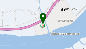 セブンイレブン 阿賀三川店の地図画像