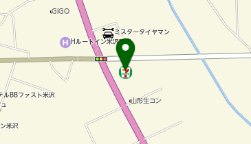 セブンイレブン 米沢八幡原大橋店の地図画像