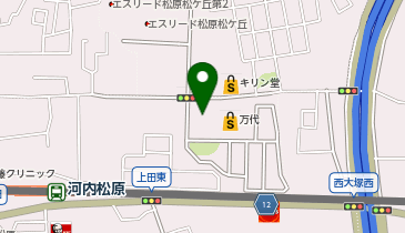 セブン銀行 万代 松原上田店 共同出張所 松原市 セブン銀行atm 580 0016 の地図 アクセス 地点情報 Navitime