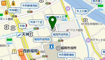 セブン銀行 東京スター銀行 福岡支店ファイナンシャル・ラウンジ 共同出張所の地図画像
