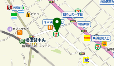 セブンイレブン 横須賀若松町店の地図画像