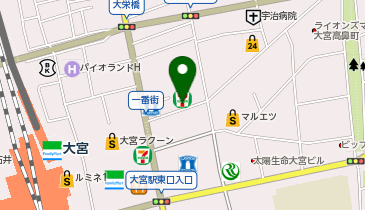 セブンイレブン 大宮一の宮通り店の地図画像