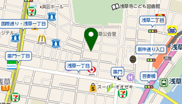 セブンイレブン 浅草新仲見世通り店の地図画像