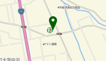 セブンイレブン 会津高野町中沼店の地図画像